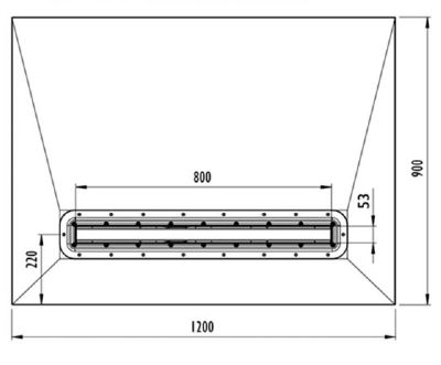 IMPEY AQUA-DEC LINEAR 4 WETROOM FLOOR FORMER 1200mm x 900mm for TILED FLOORS, AD4L1290 IMPEY AQUA-DEC LINEAR 4 WETROOM FLOOR FORMER 1200mm x 900mm for TILED FLOORS, AD4L1290